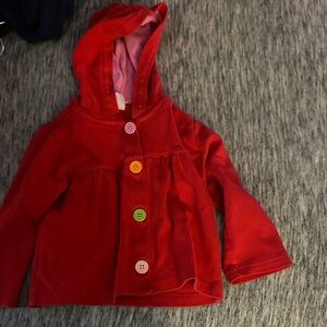 Carter's Vibrant Red Hooded Raincoat